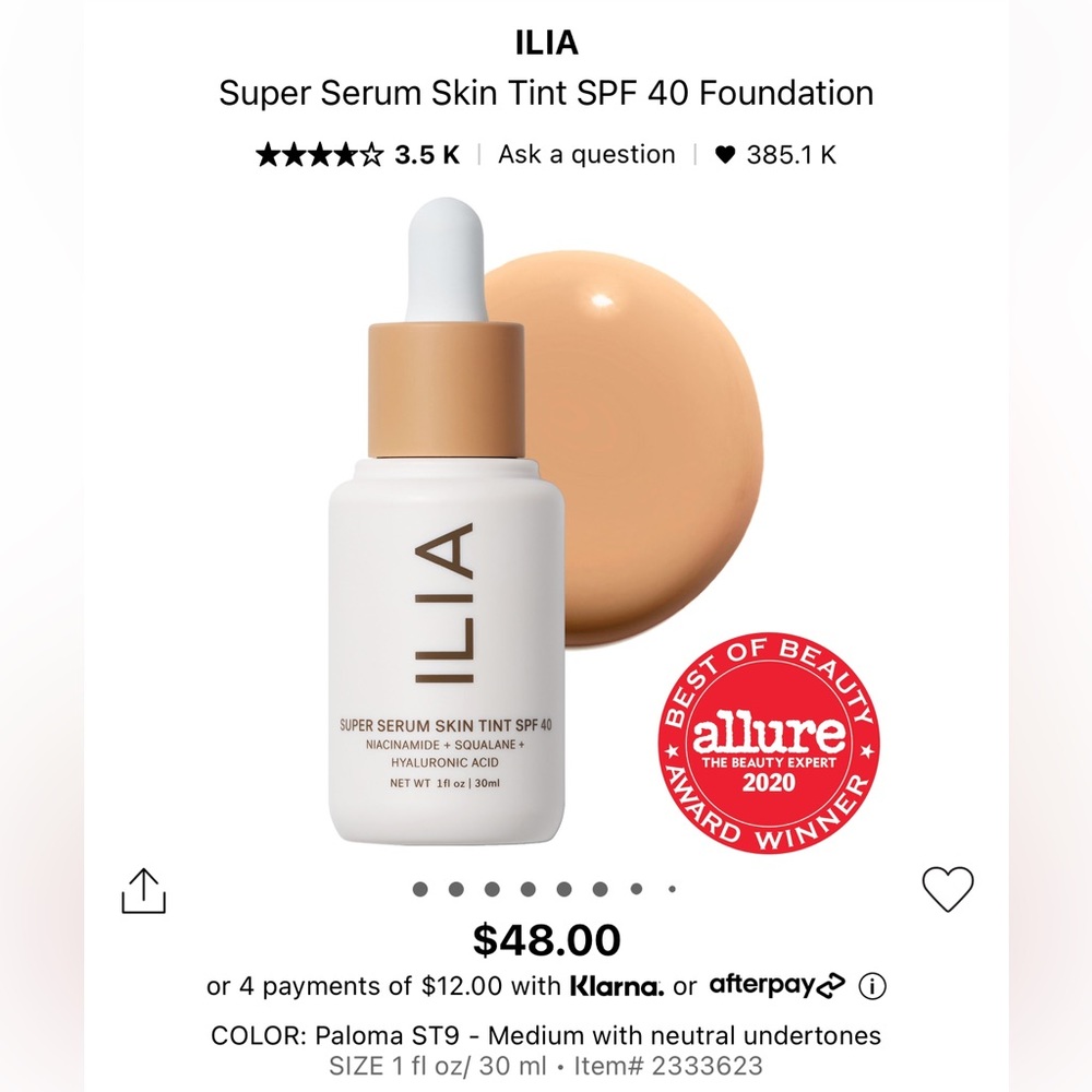 Ilia Skin Tint